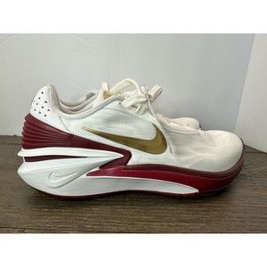 NEW Nike Air Zoom GT Cut 2 Sisterhood Basketball Shoes White/Maroon/Gold Sz 9.5
